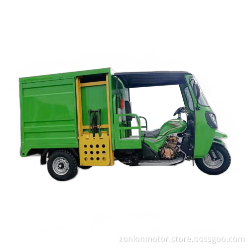 Popular rollover sanitation motor tricycle